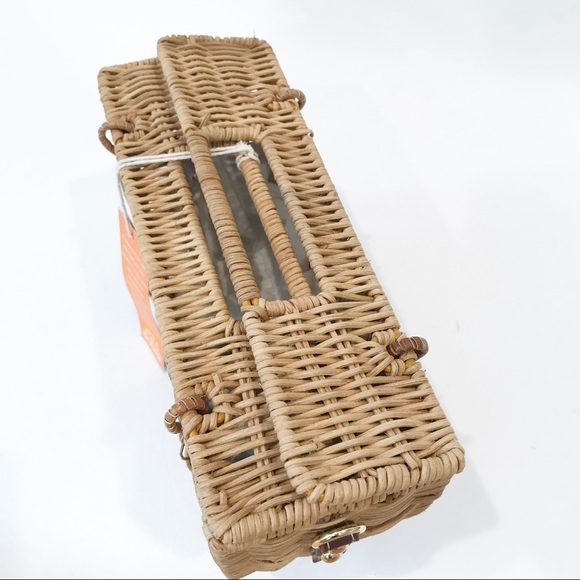 Sold C&C California Straw Rattan Bag Crossbody NEW - Picture 9 of 9